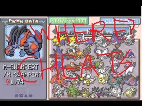 pokemon mega evolution gba cheat codes mega stone|Pokemon Mega Evolution ROM (Hacks, Cheats + Download Link).
